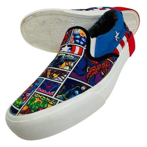 Marvel Super Hero Ground Up Slip-On Shoes Men’s Size 8 main image 5
